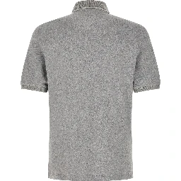 Gray Cotton Polo Shirt