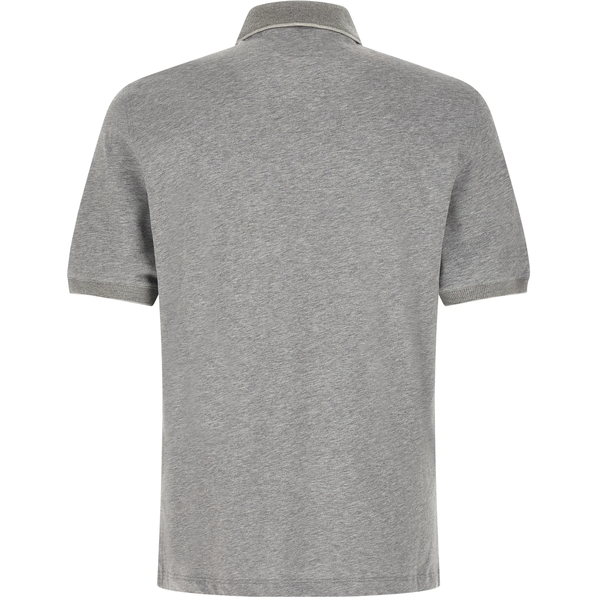 Gray Cotton Polo Shirt