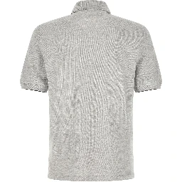 Gray Cotton Polo Shirt