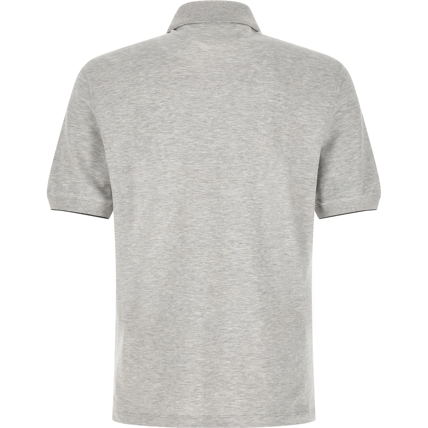 Gray Cotton Polo Shirt