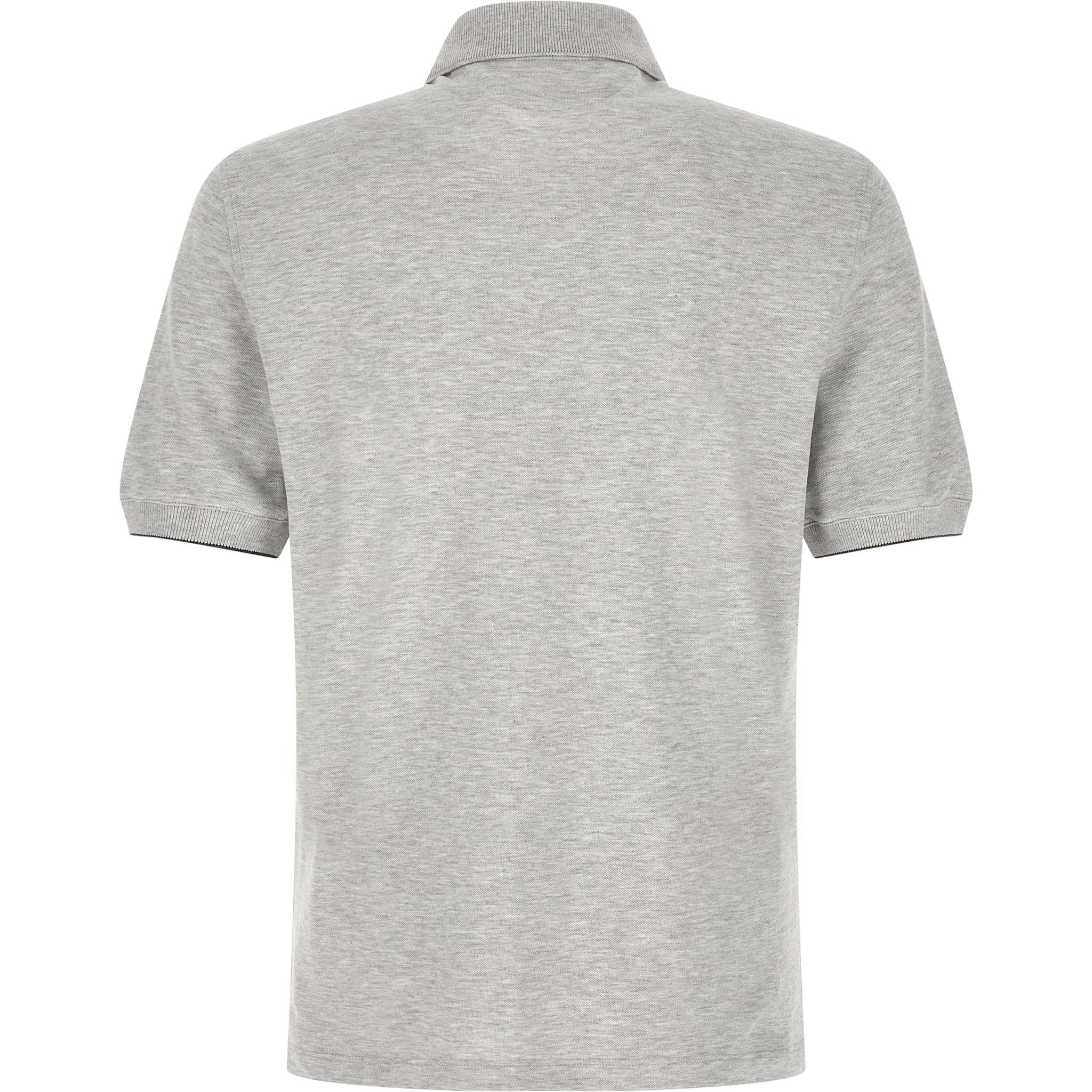 Gray Cotton Polo Shirt
