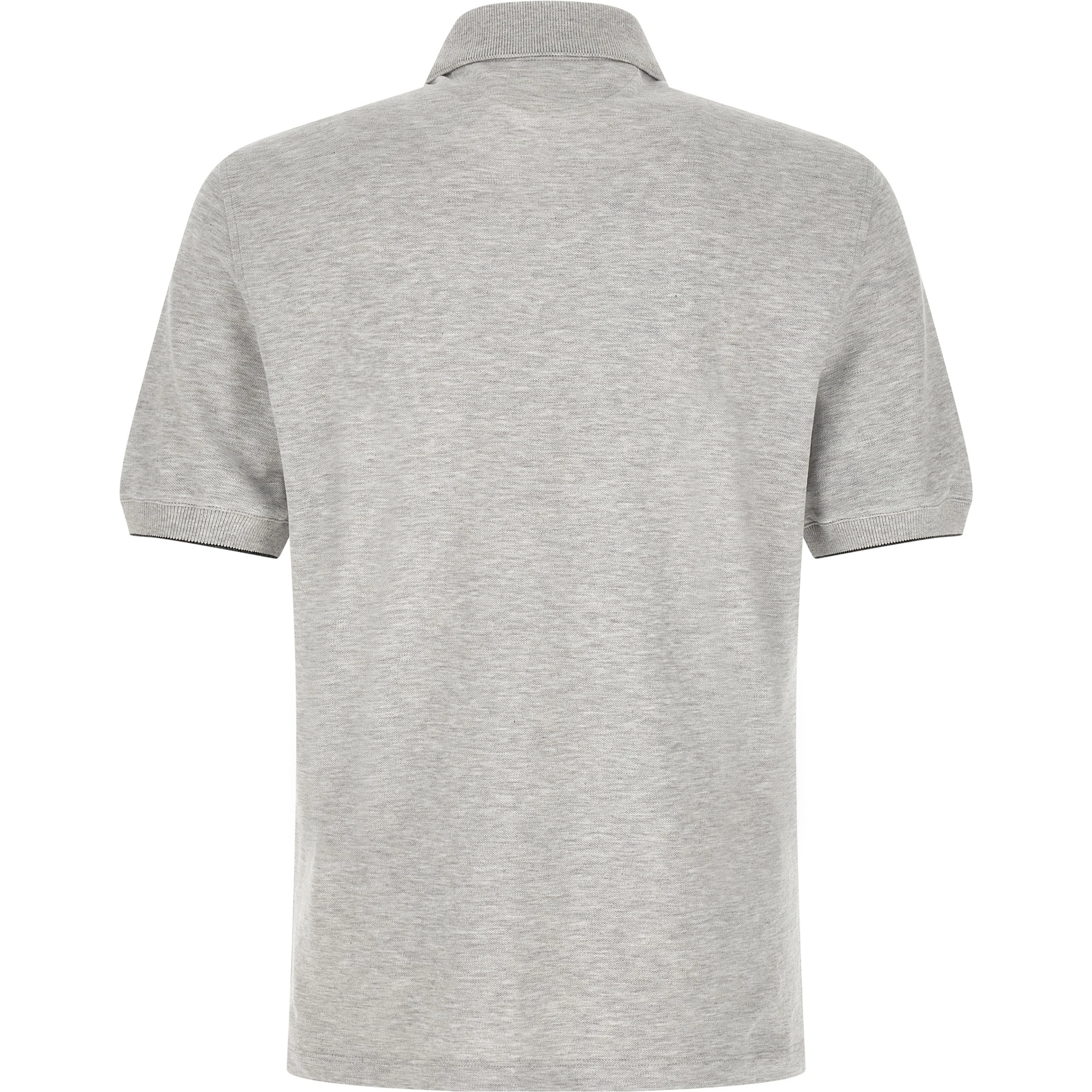 Gray Cotton Polo Shirt