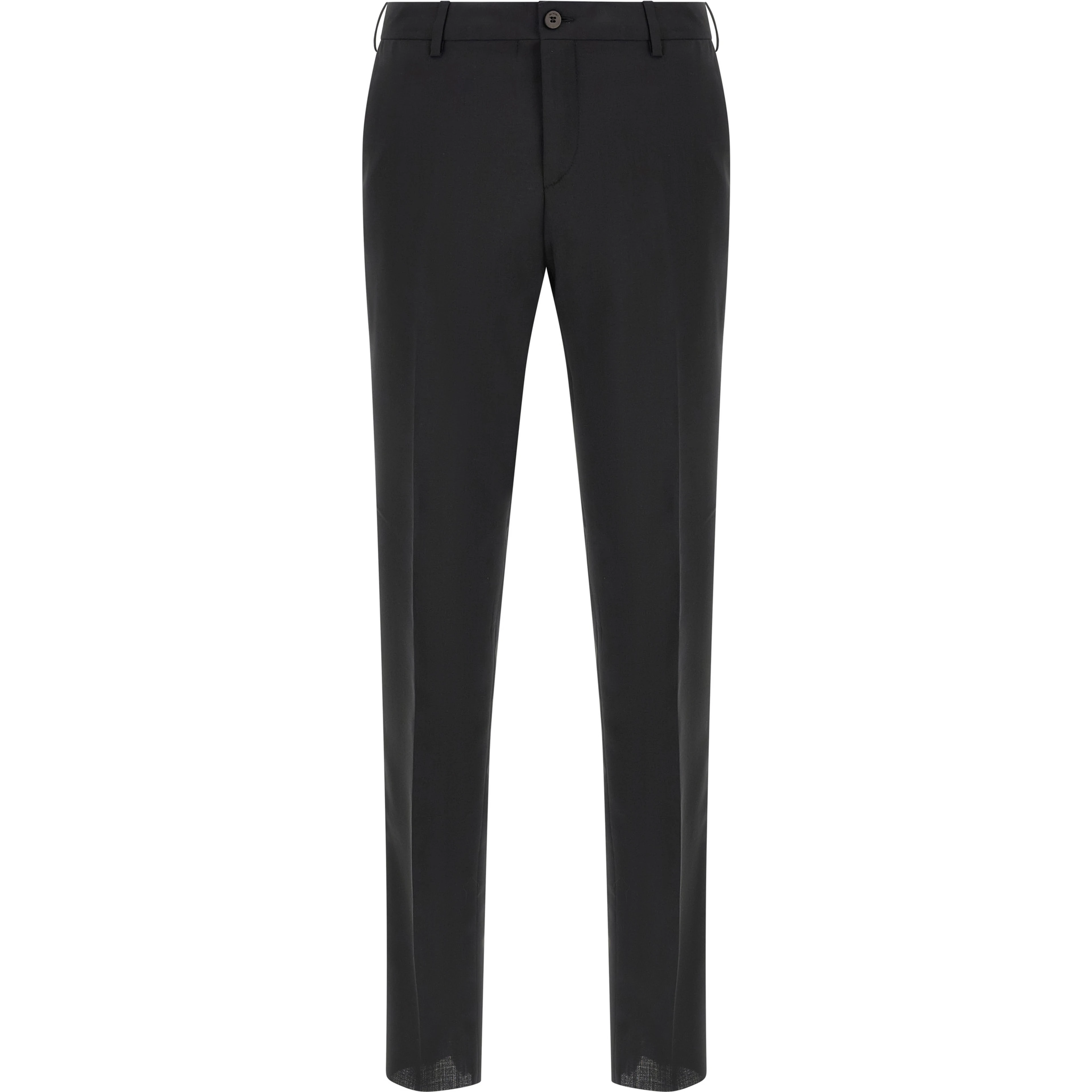 Black Wool Two-Piece Suit