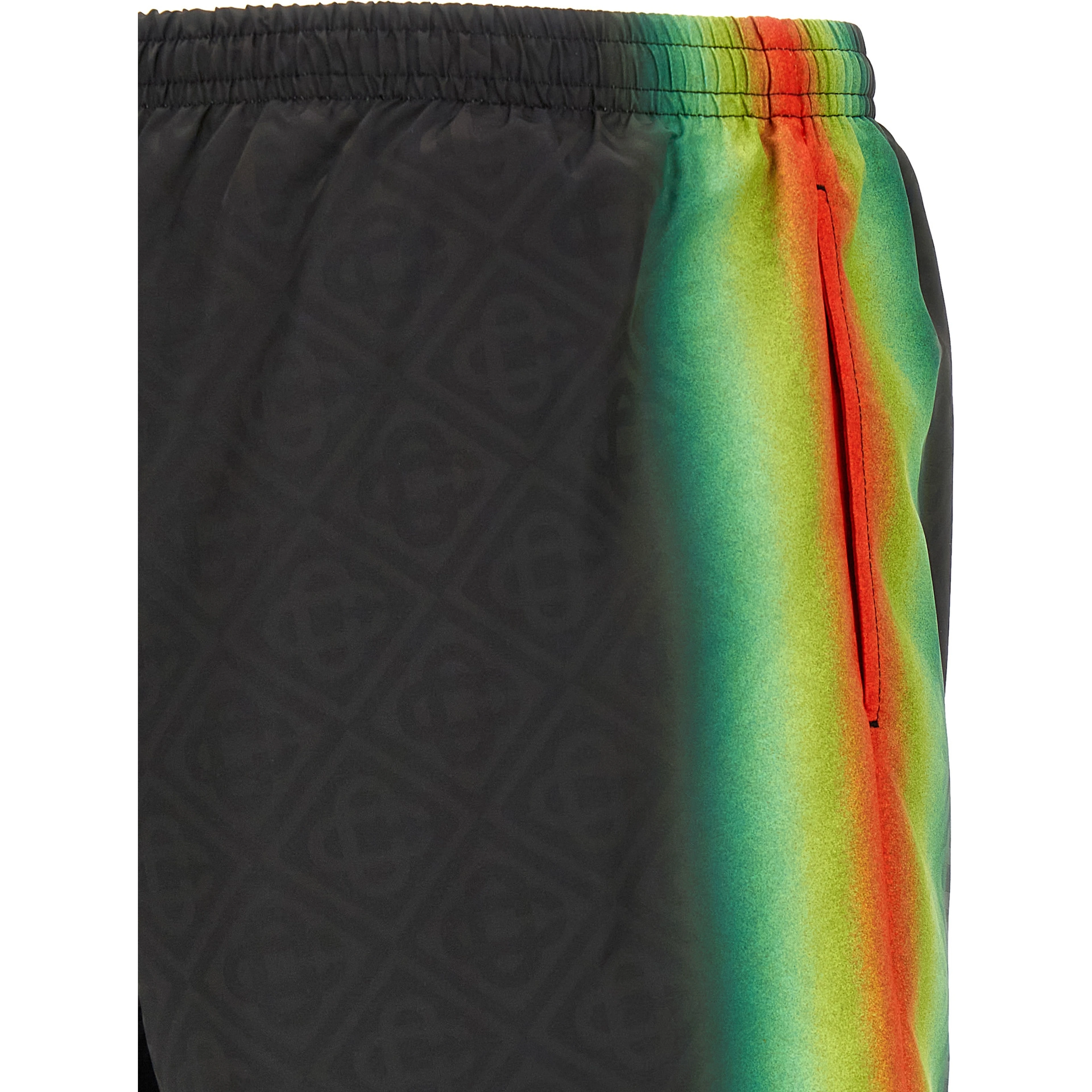 Multicolor Polyester Swim Shorts