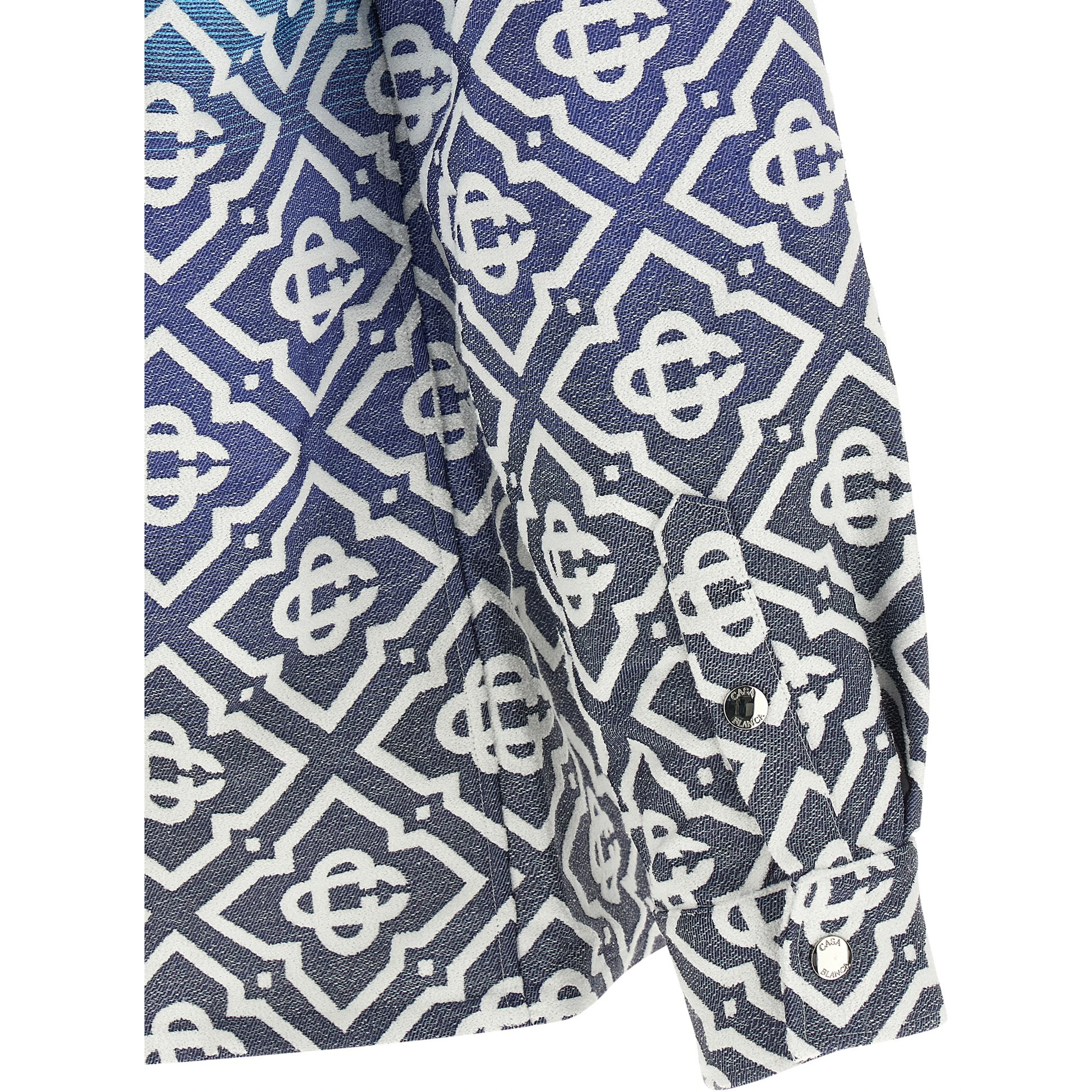 Blue Cotton Shell Jacket