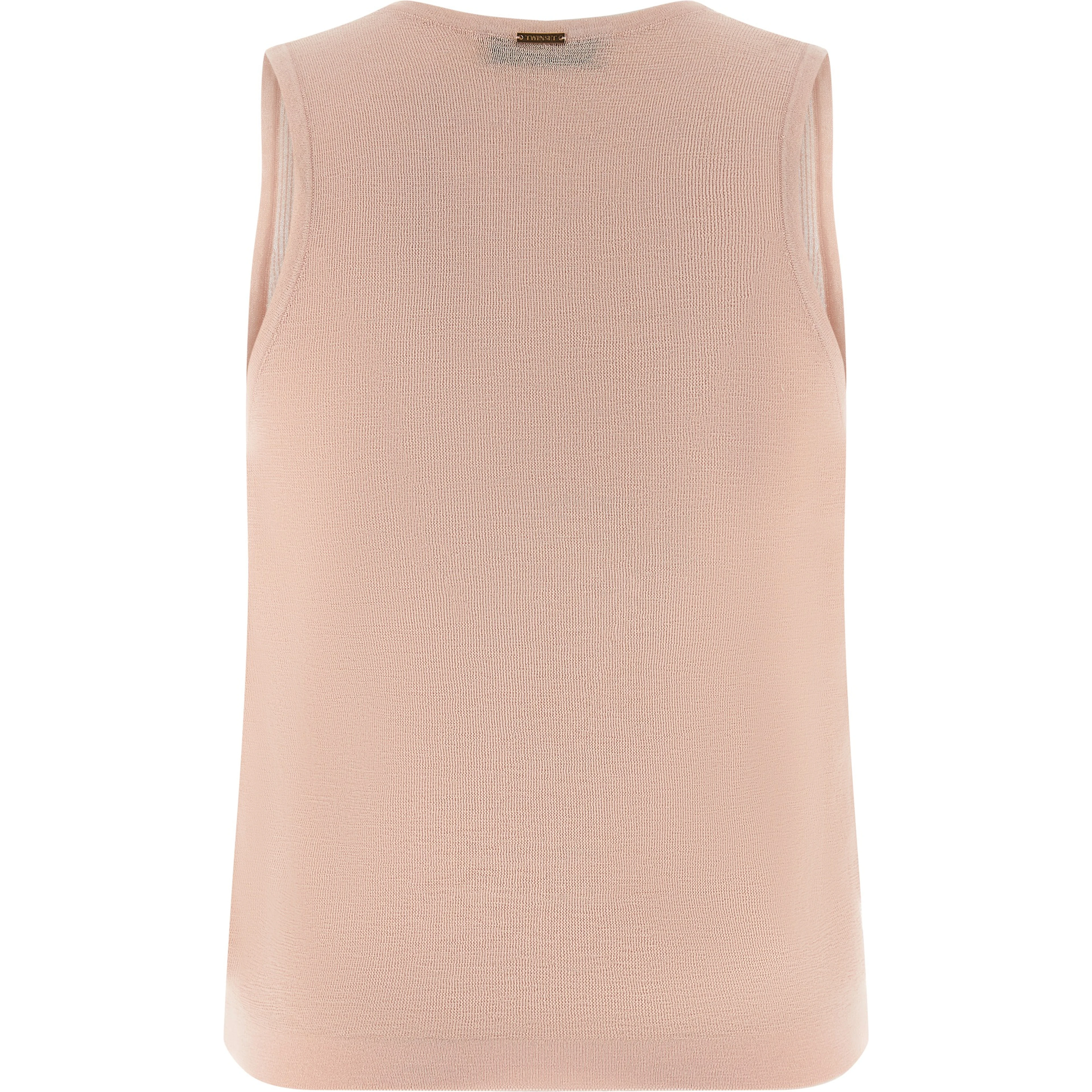 Multicolor Cotton Sleeveles T-Shirt