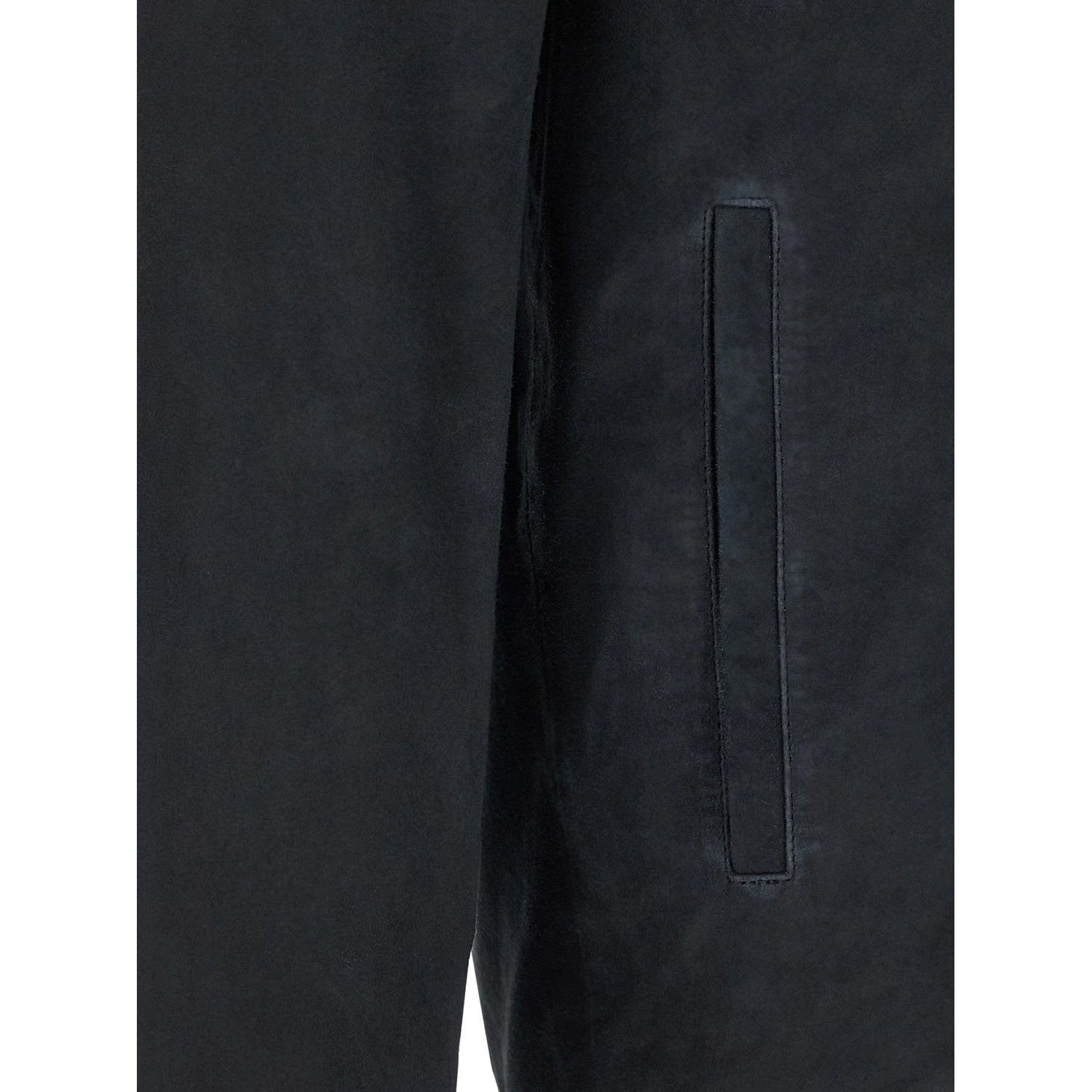 Blue Leather Leather Jacket