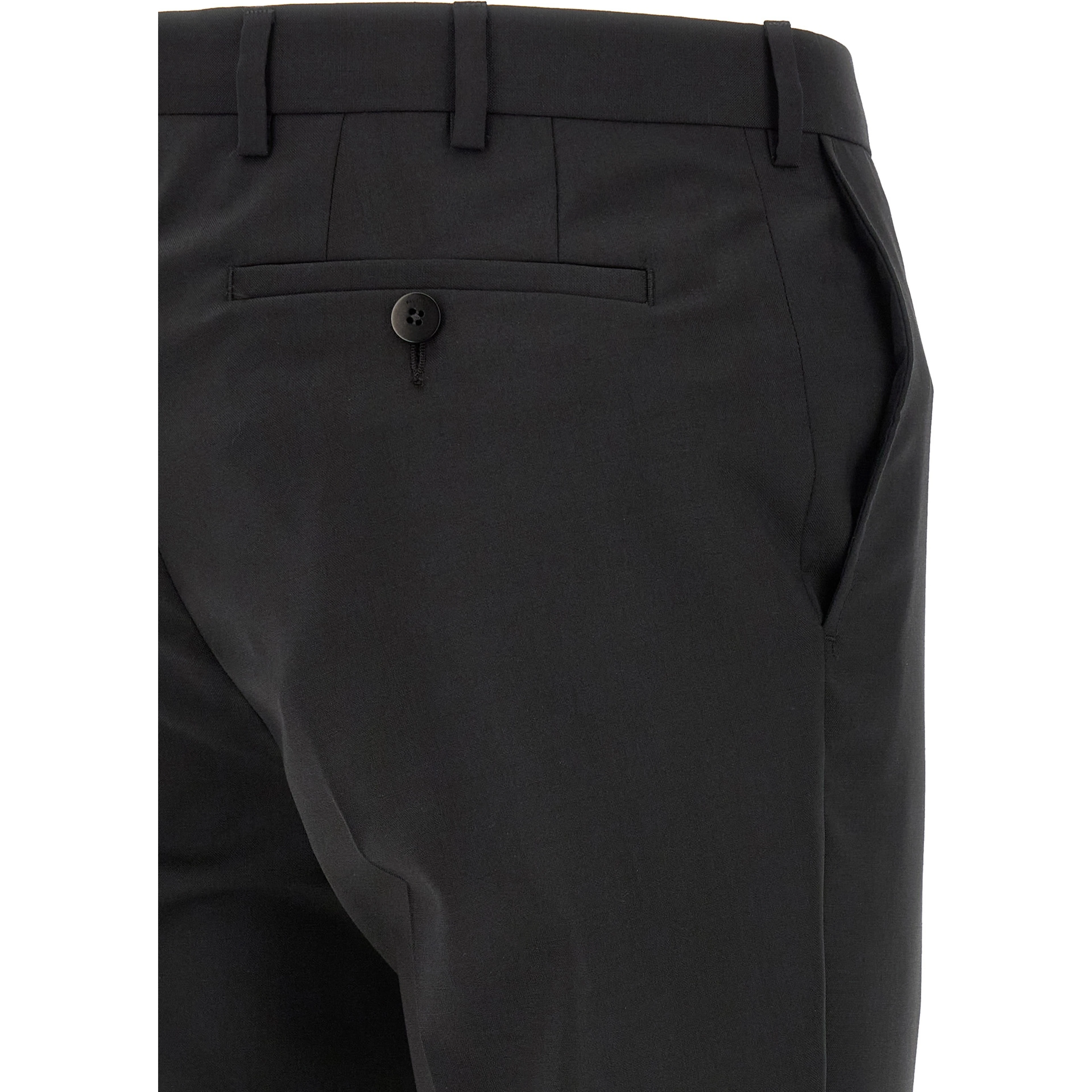 Black Wool Two-Piece Suit