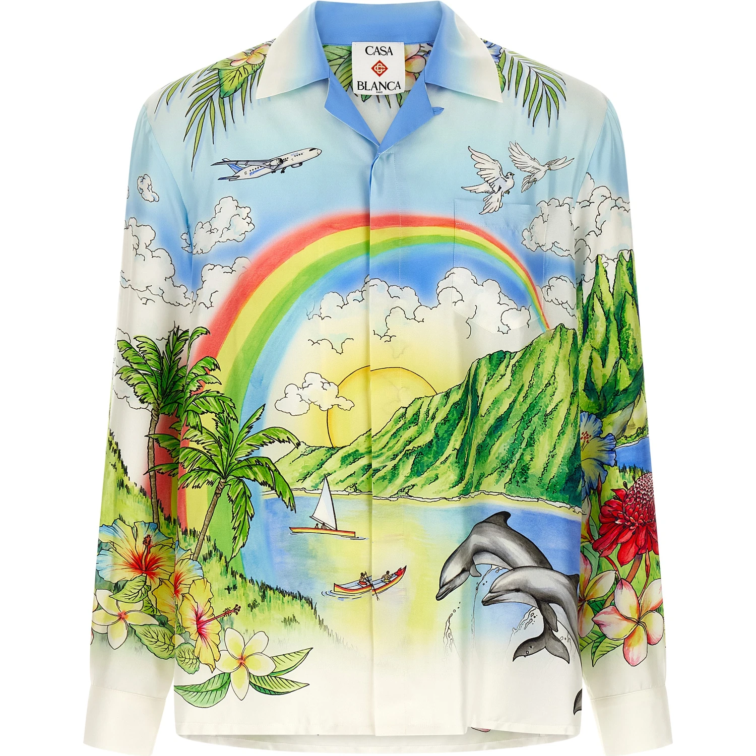 Multicolor Silk Blouse