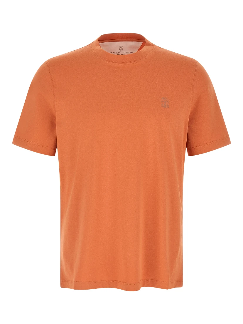 Orange Cotton T-Shirt