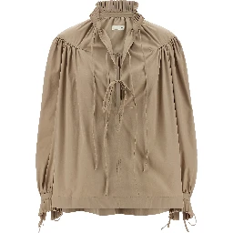 Beige Cotton Blouse
