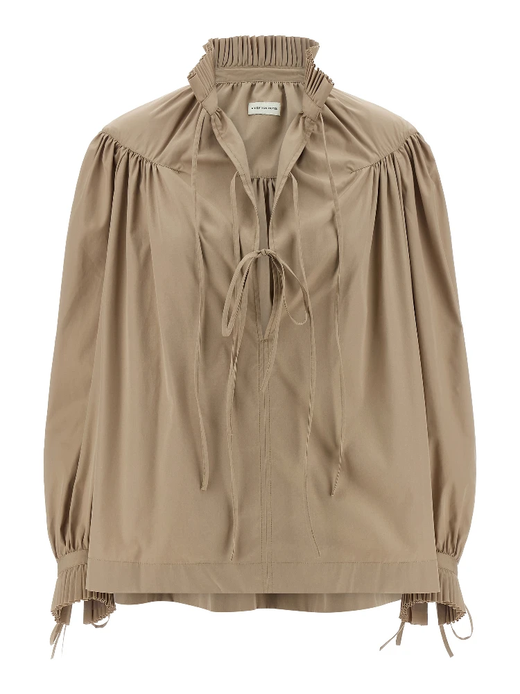 Beige Cotton Blouse