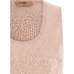 Multicolor Cotton Sleeveles T-Shirt