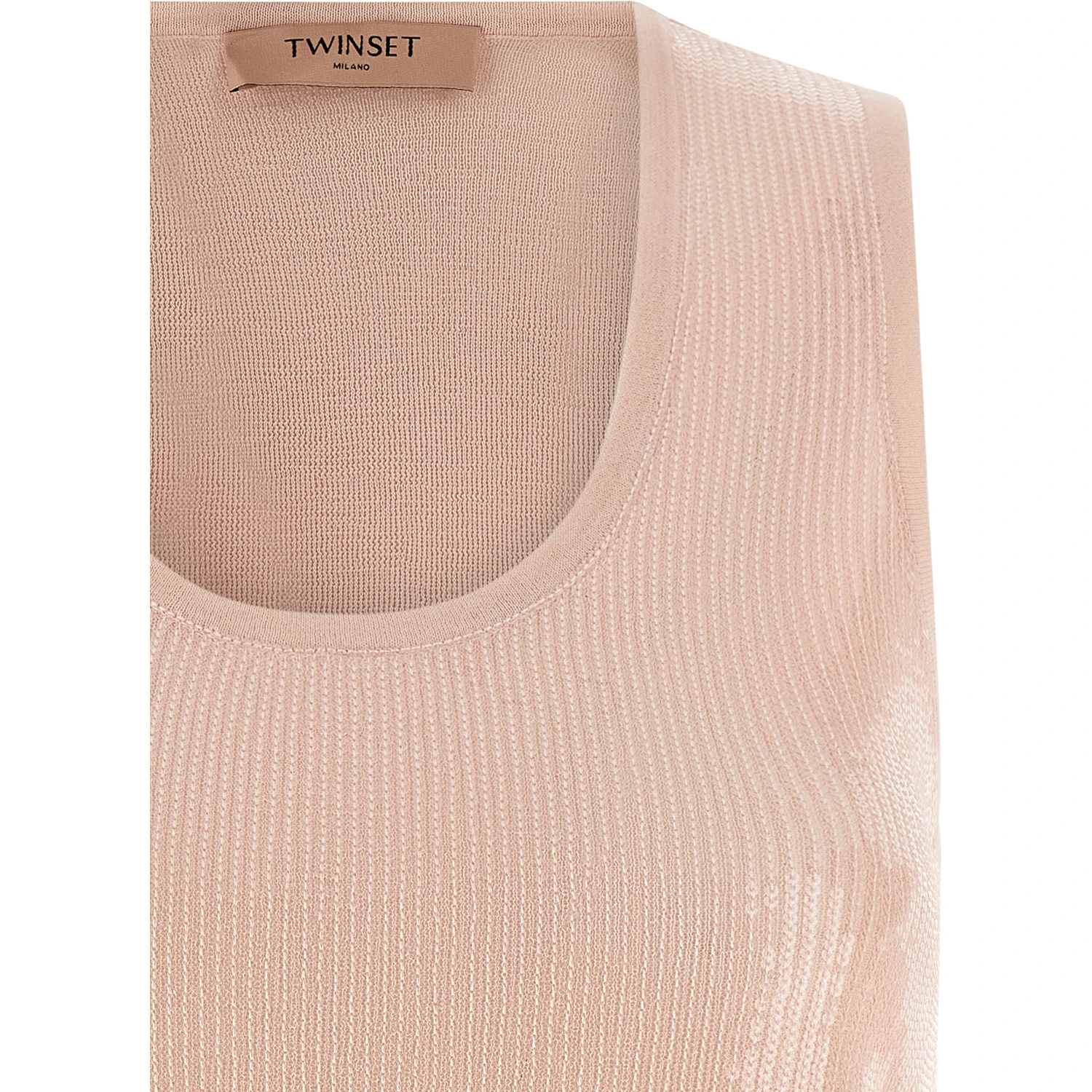Multicolor Cotton Sleeveles T-Shirt