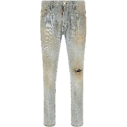 Blue Cotton Jeans Denim