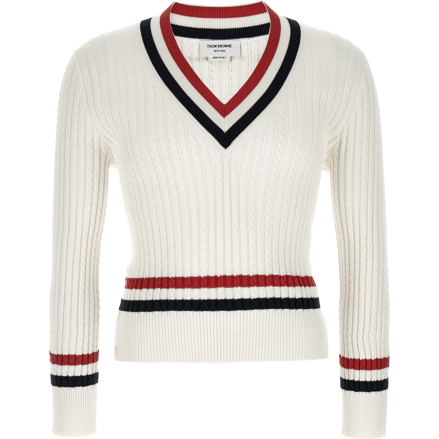 White Cotton Cardigan