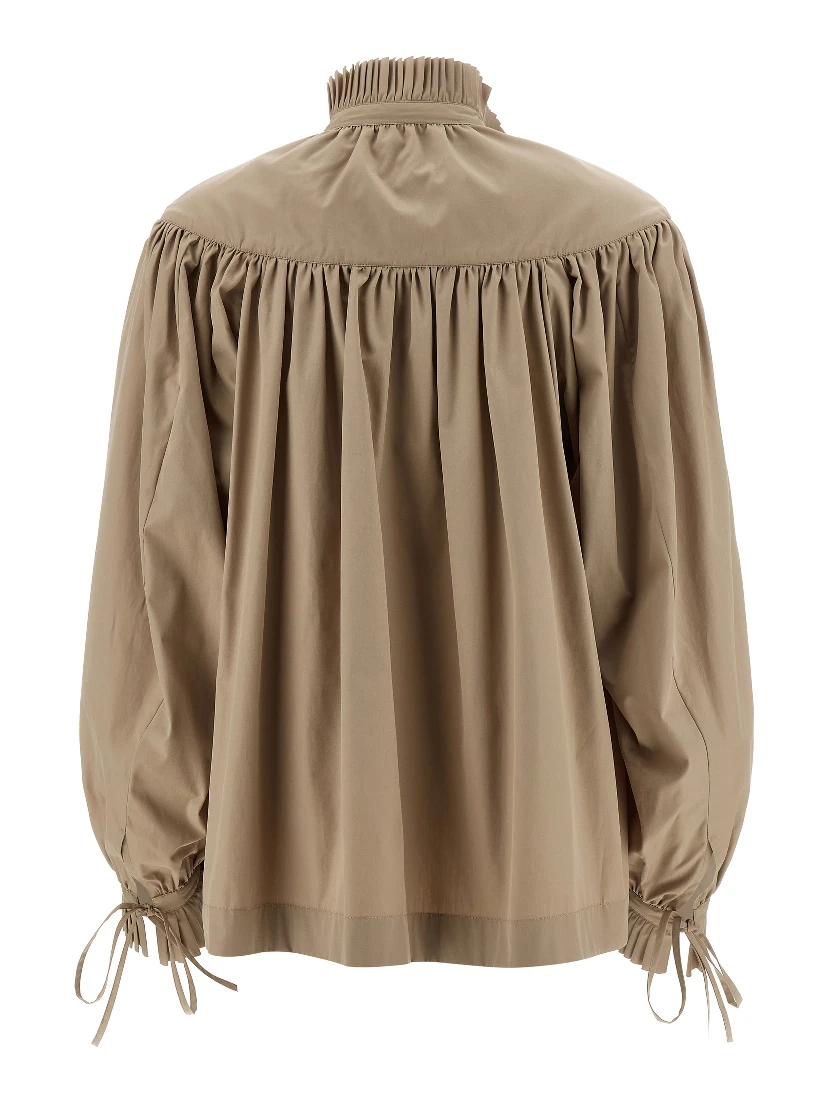 Beige Cotton Blouse