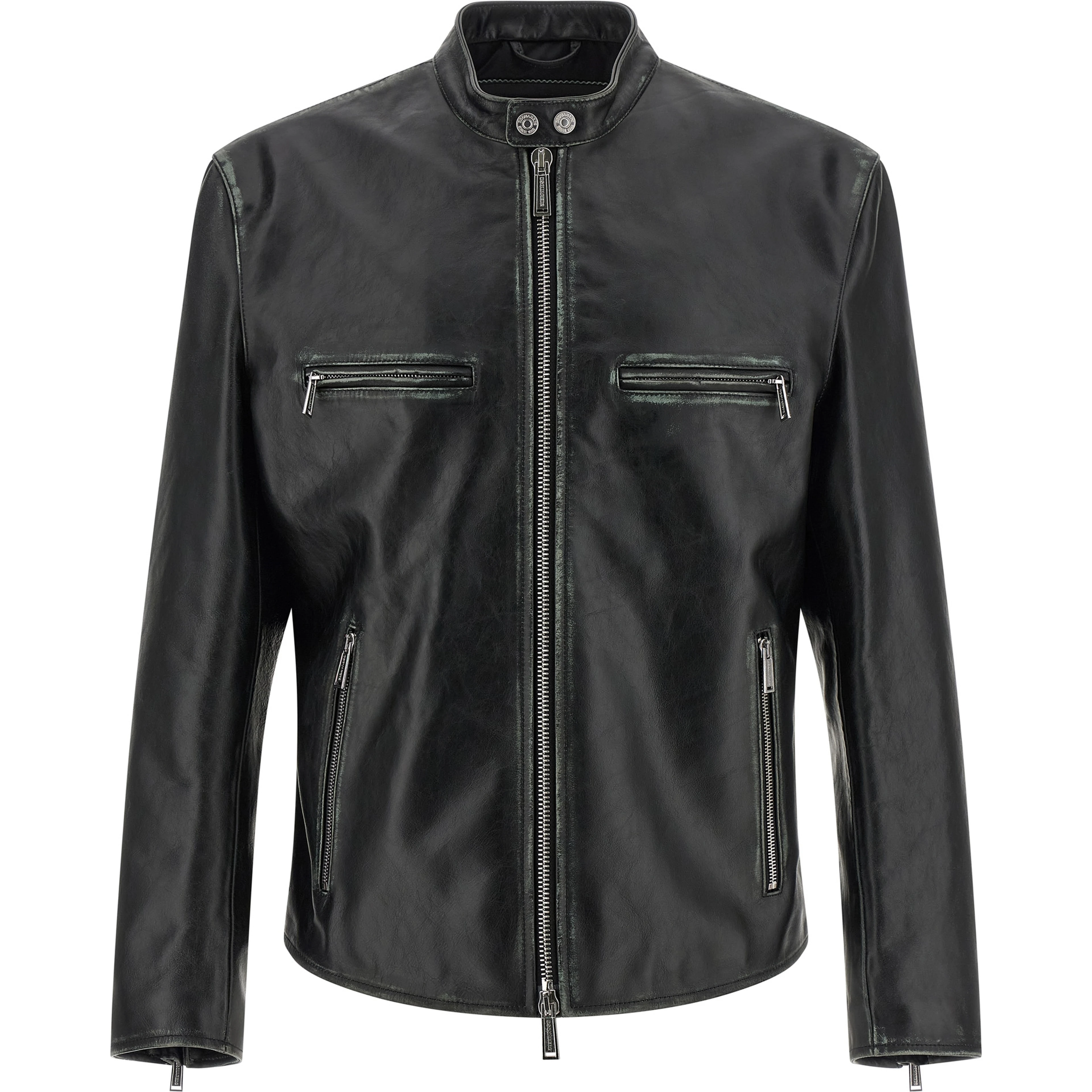 Black Leather Leather Jacket