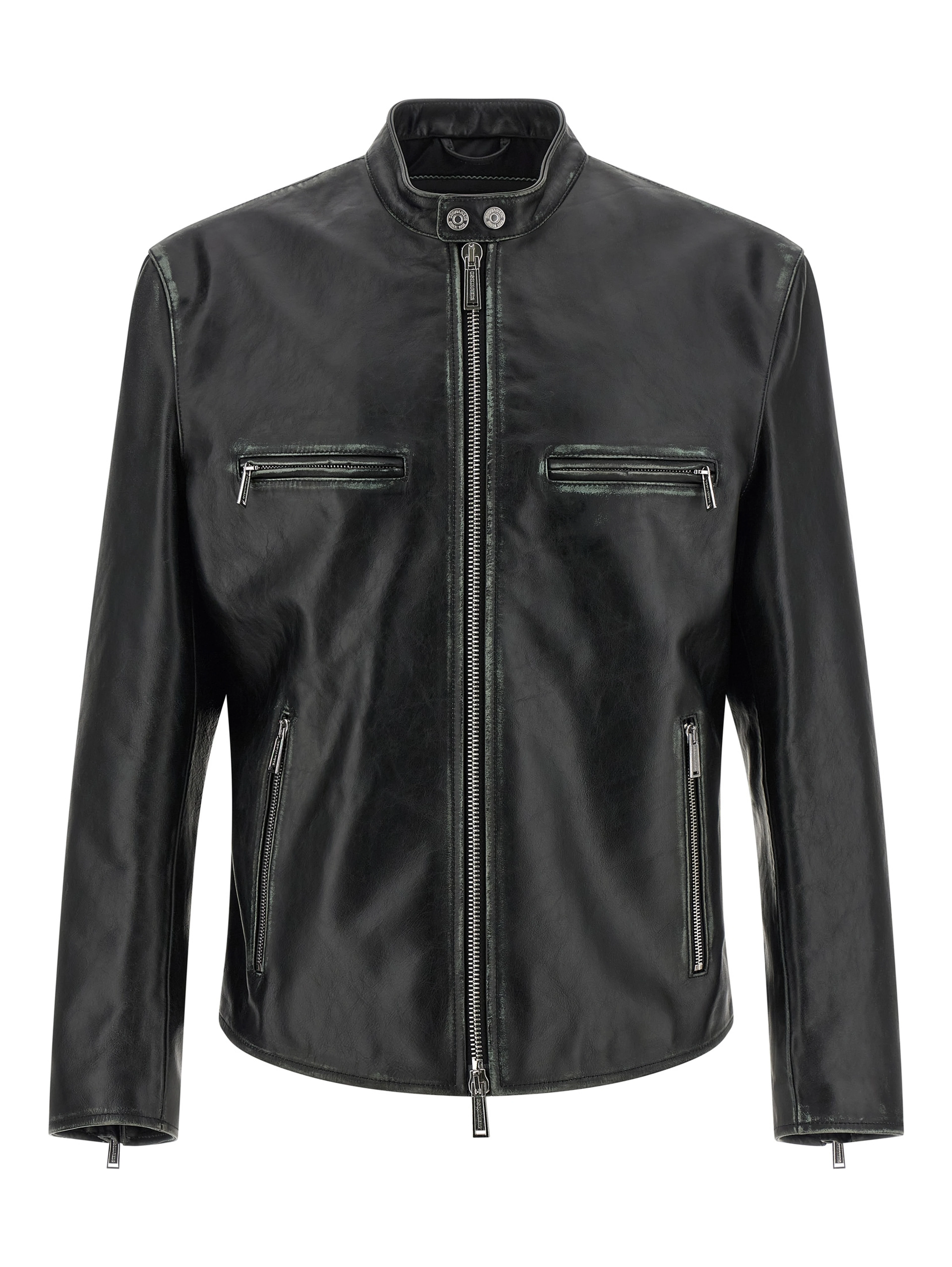 Black Leather Leather Jacket