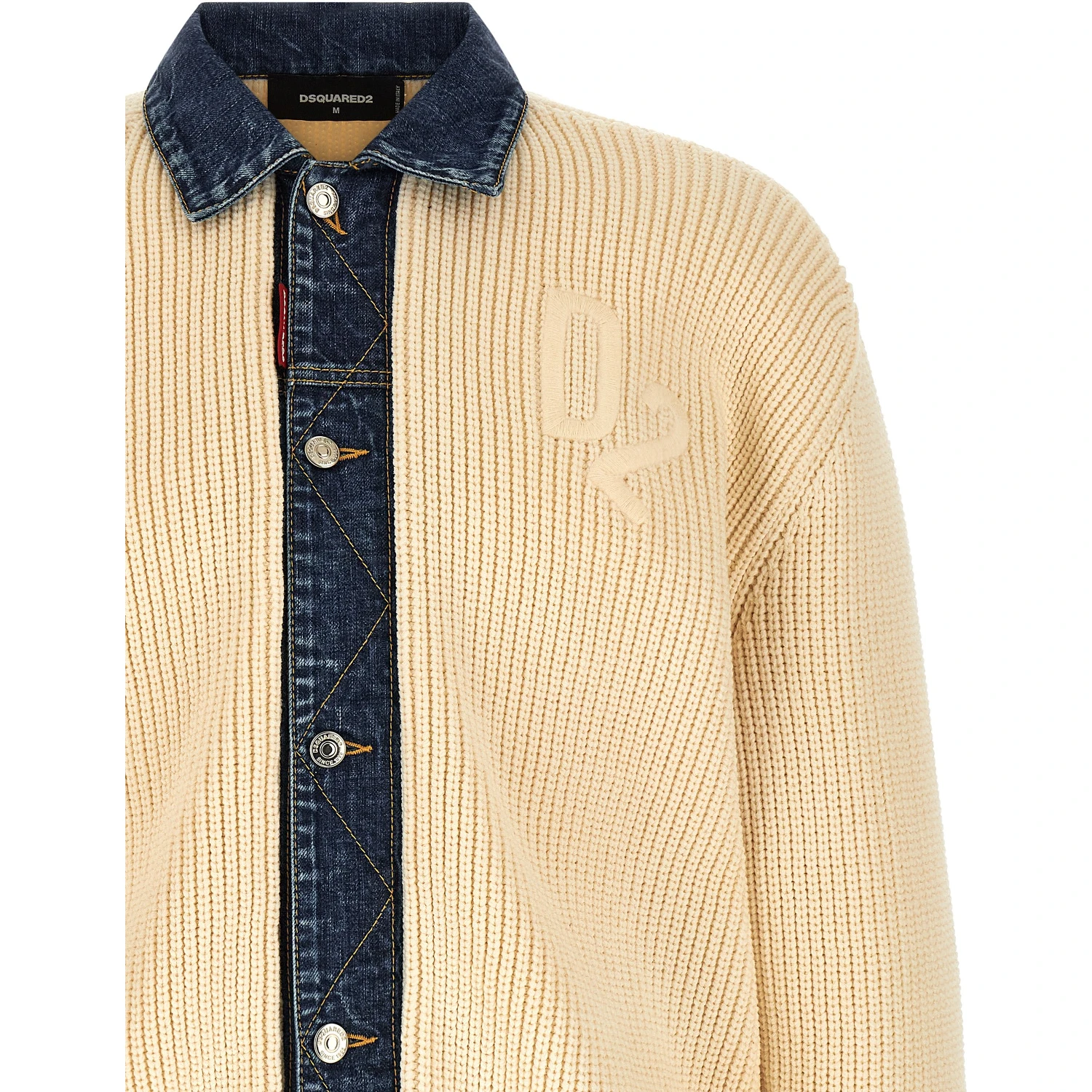 Beige Cotton Cardigan