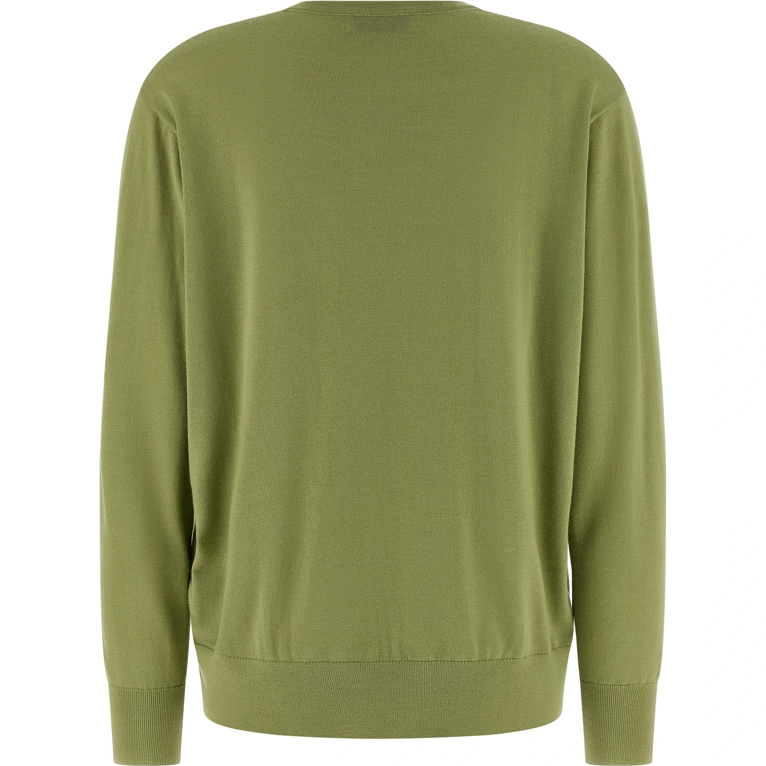 Bicolor Merino Wool Cardigan