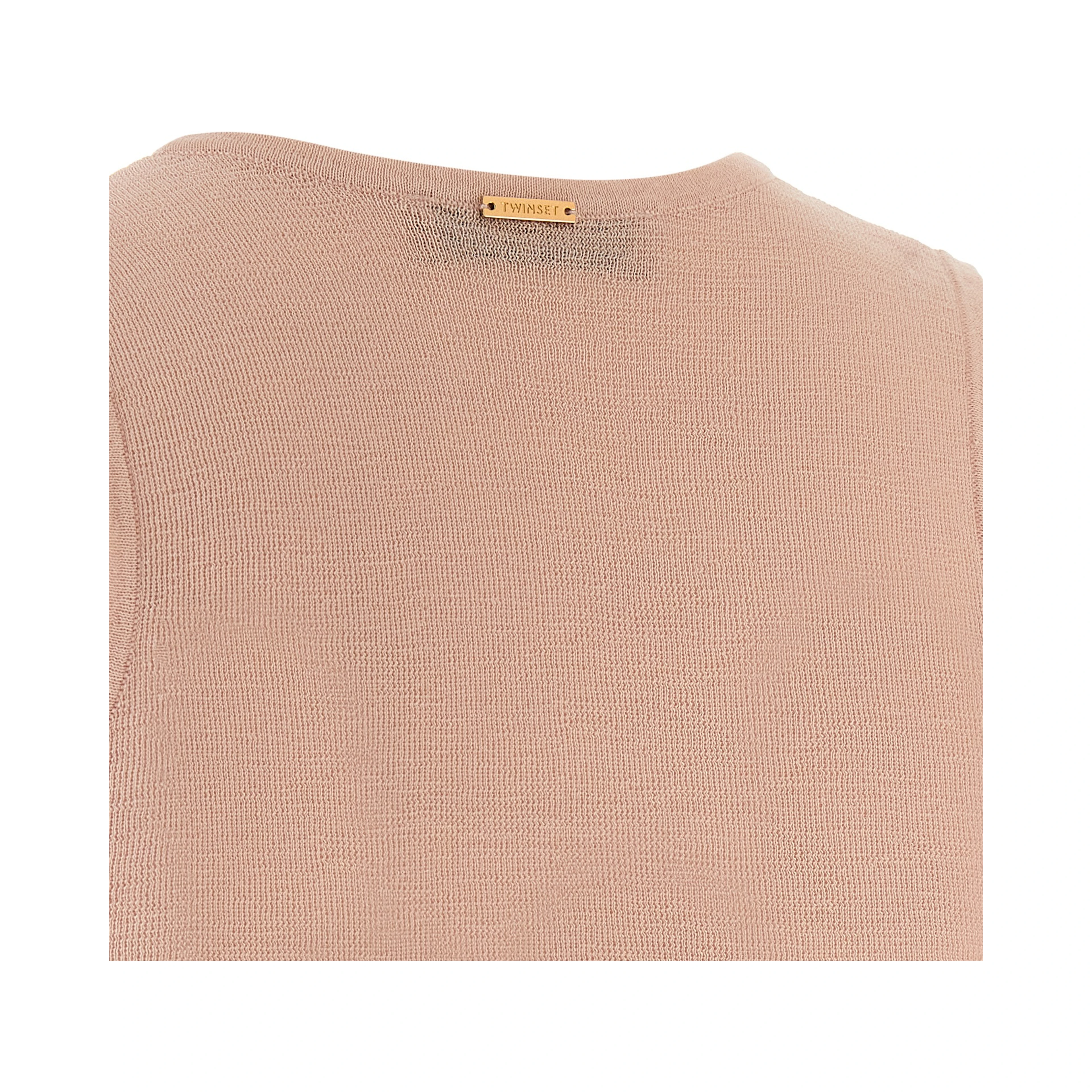 Multicolor Cotton Sleeveles T-Shirt