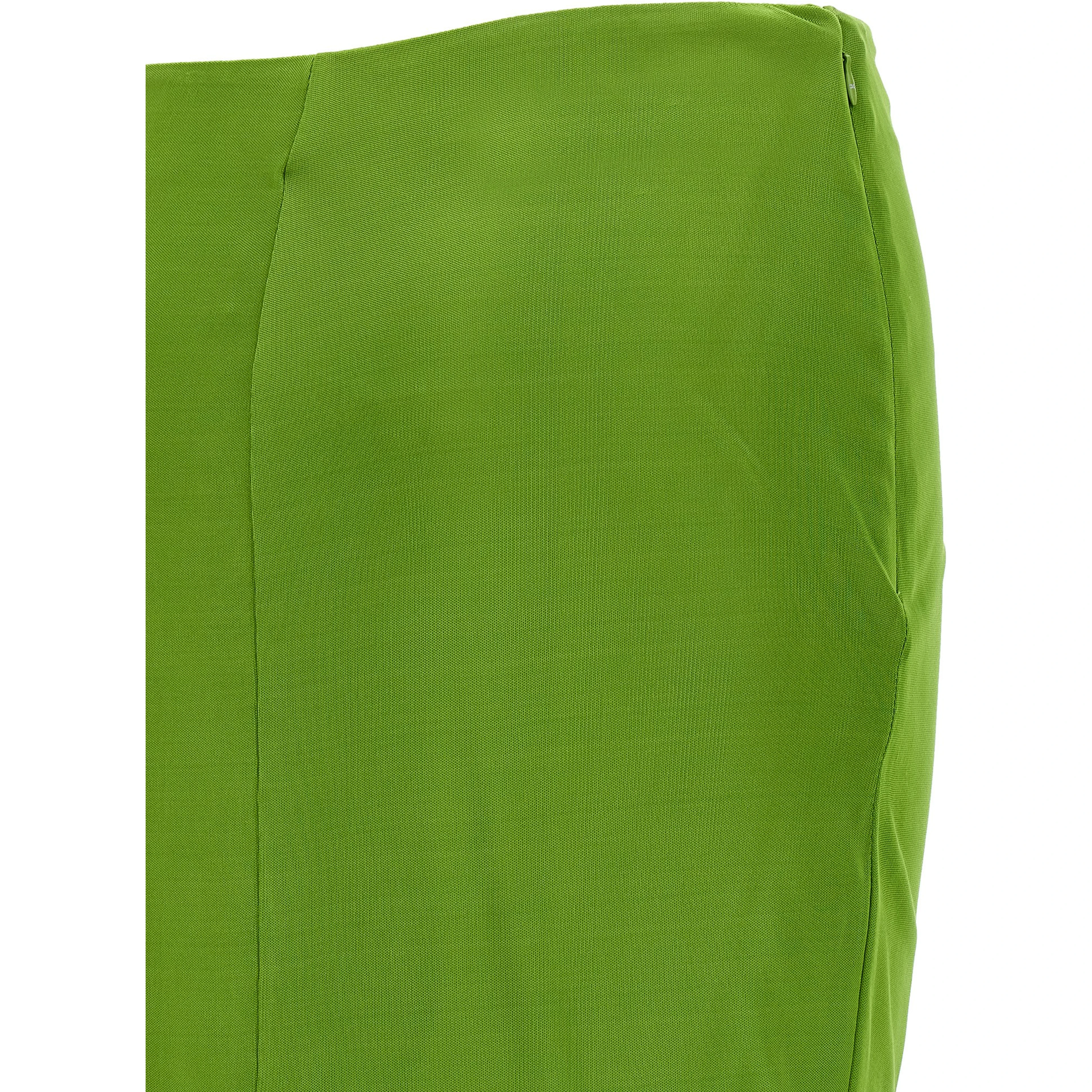 Bicolor Viscose Mini Skirt