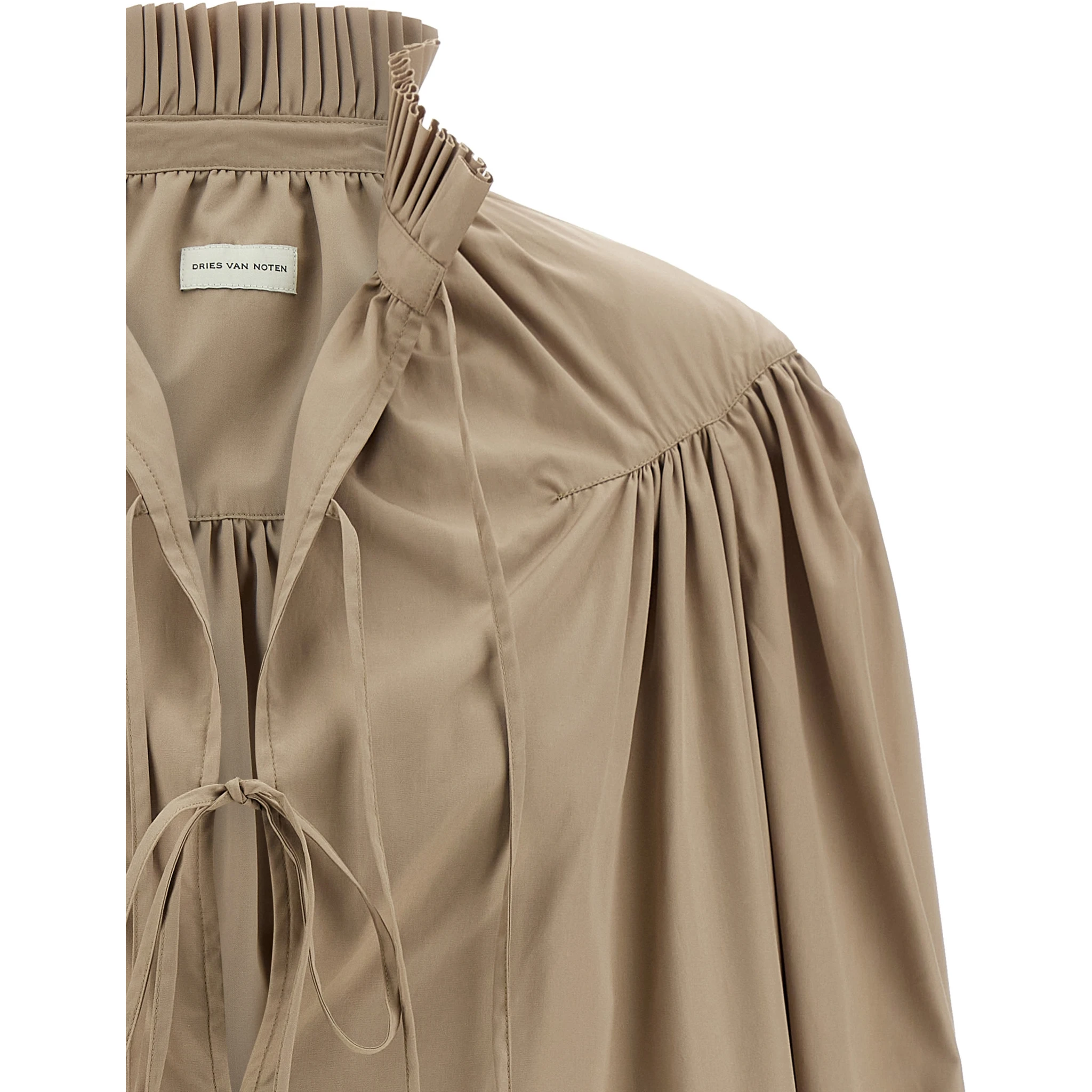 Beige Cotton Blouse