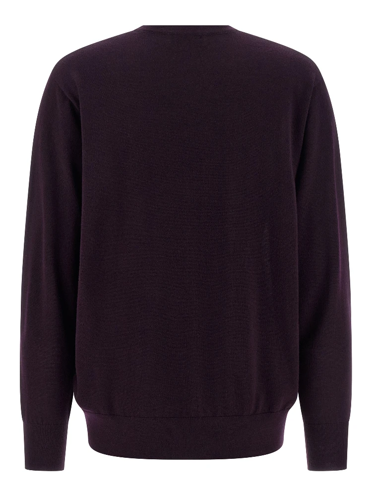 Purple Merino Wool Cardigan alternative