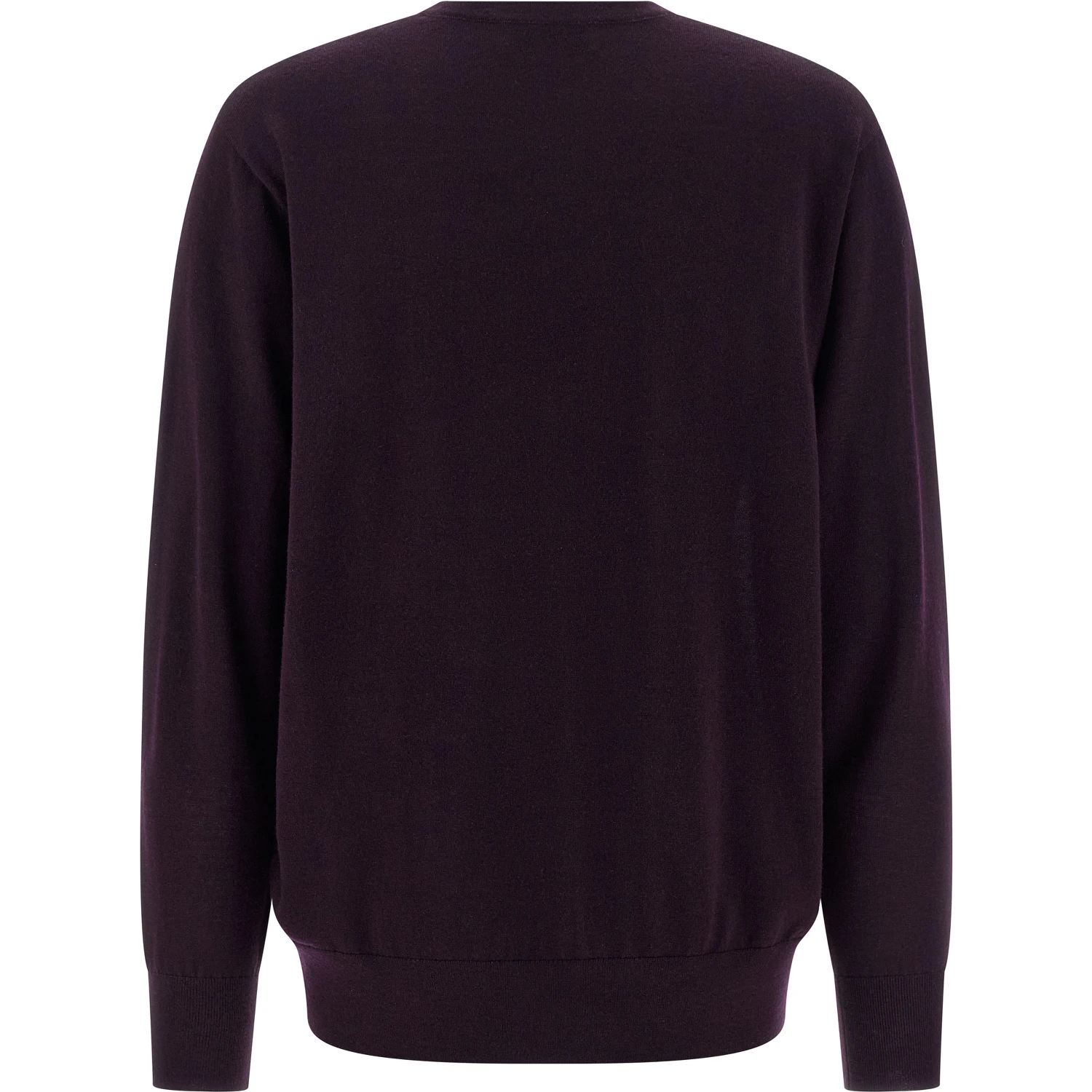 Purple Merino Wool Cardigan