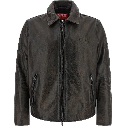 Brown Cowhide Leather Jacket