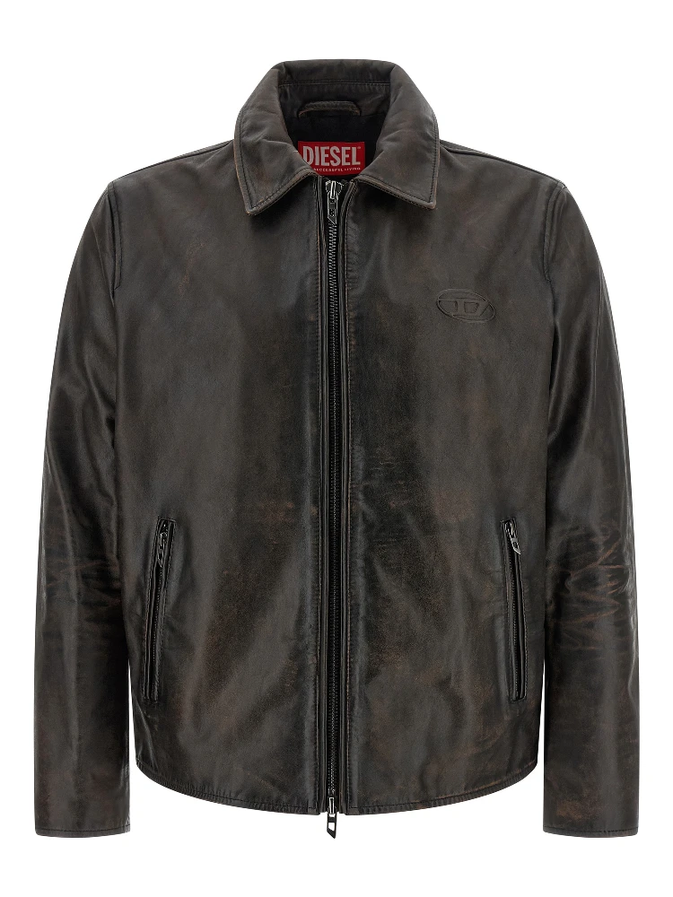 Brown Cowhide Leather Jacket