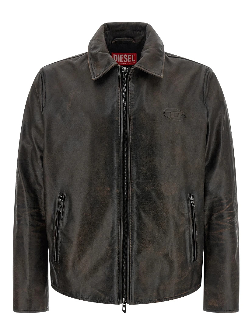Brown Cowhide Leather Jacket