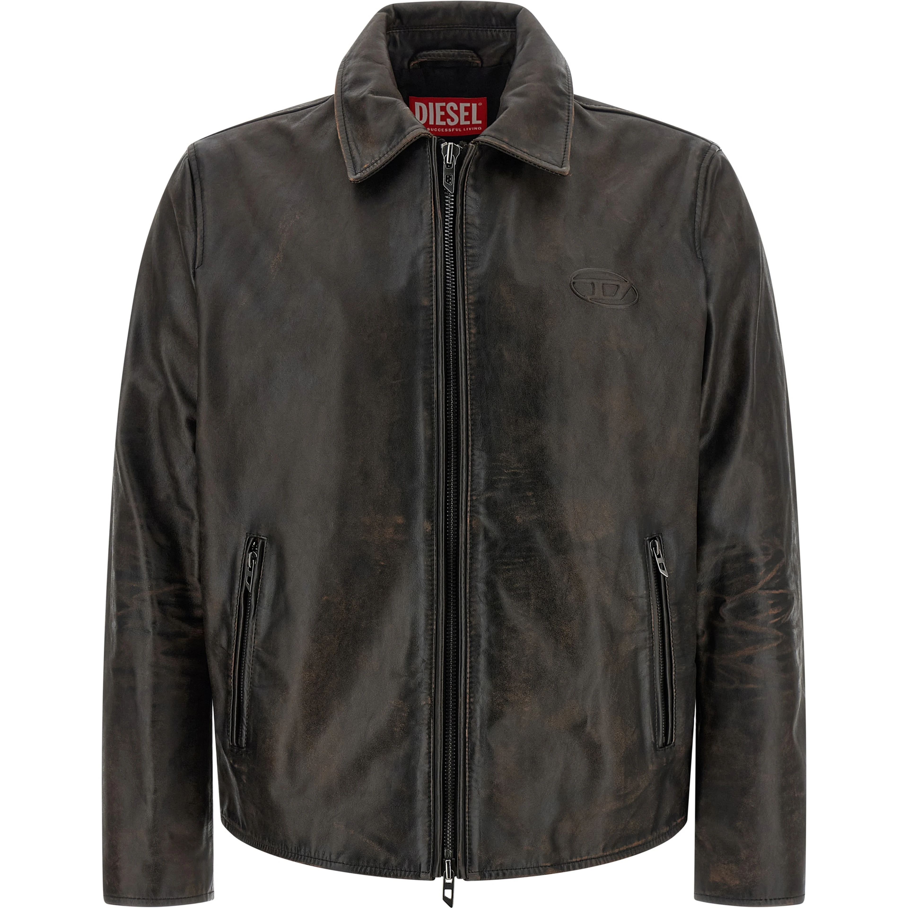 Brown Cowhide Leather Jacket