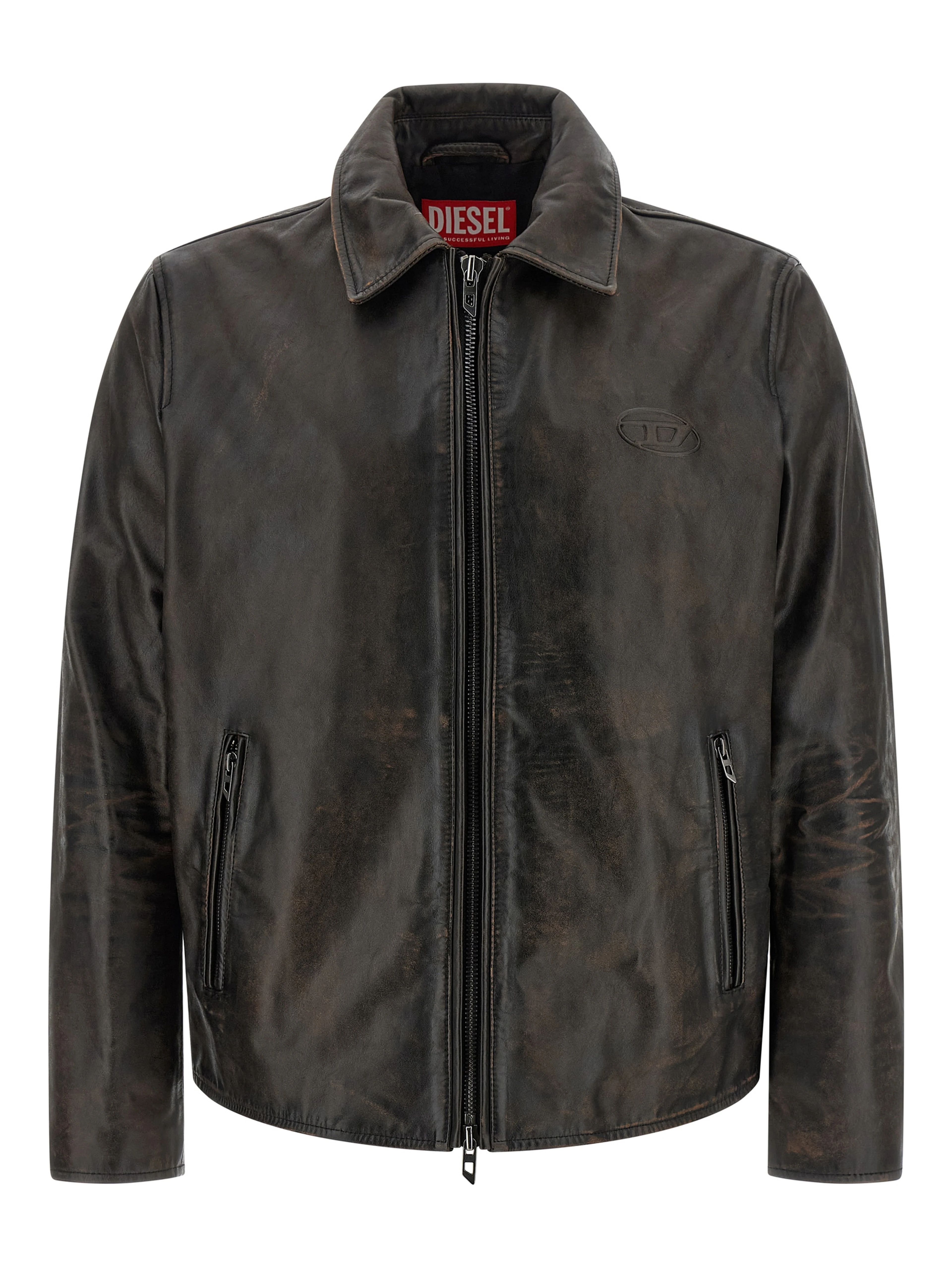 Brown Cowhide Leather Jacket