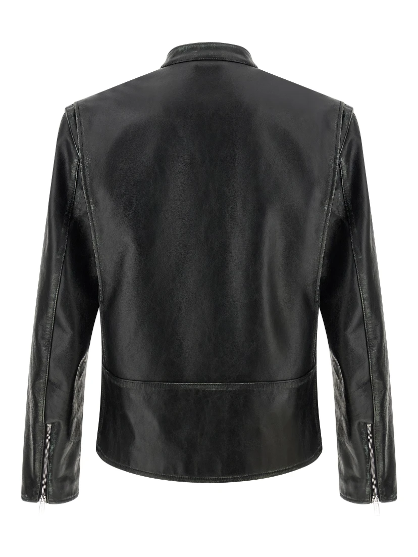 Black Leather Leather Jacket