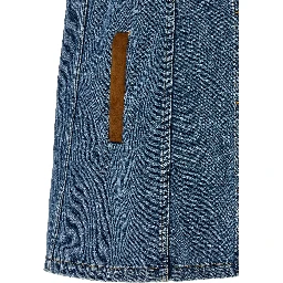 Blue Cotton Short Dress