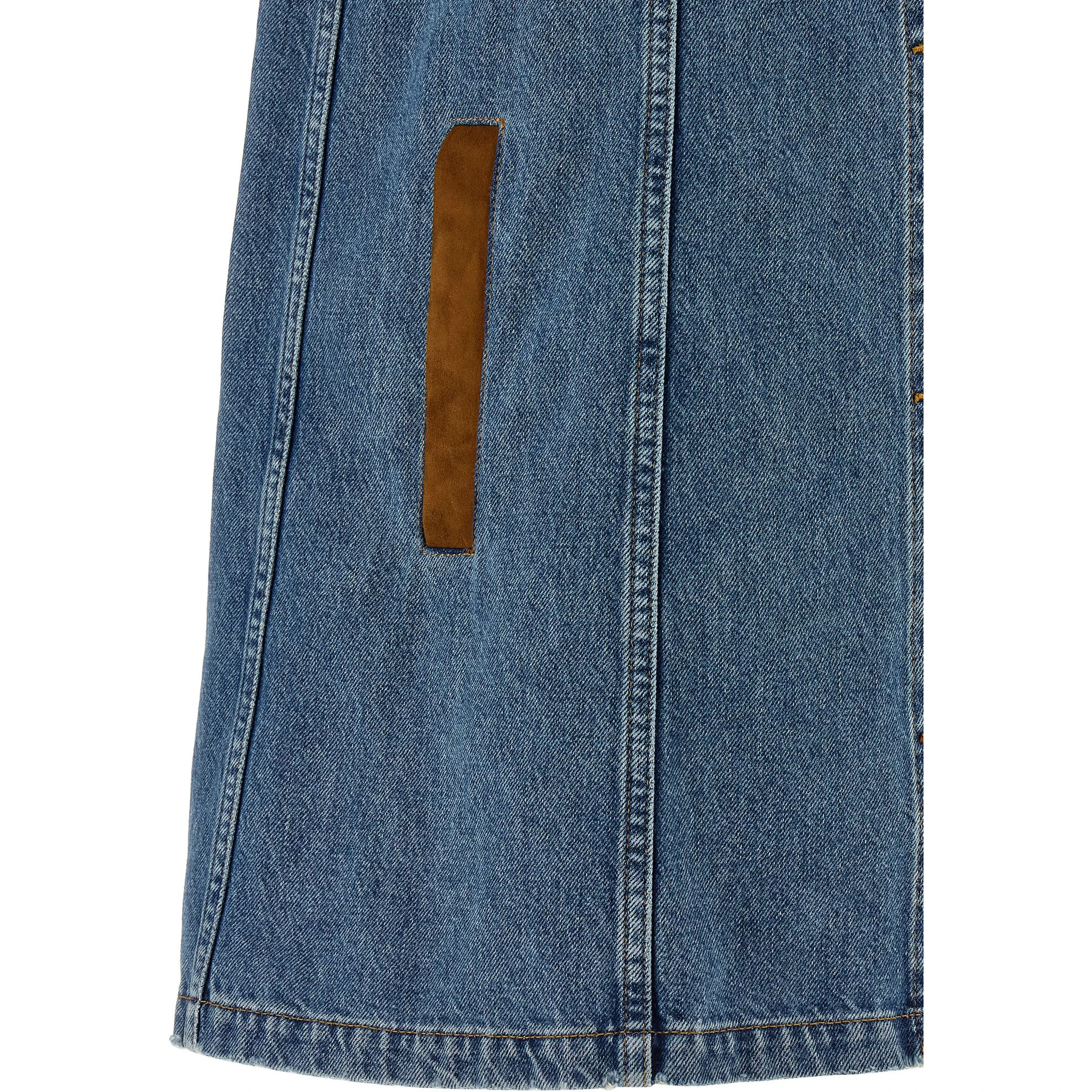 Blue Cotton Short Dress