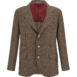 Brown Linen Blazer