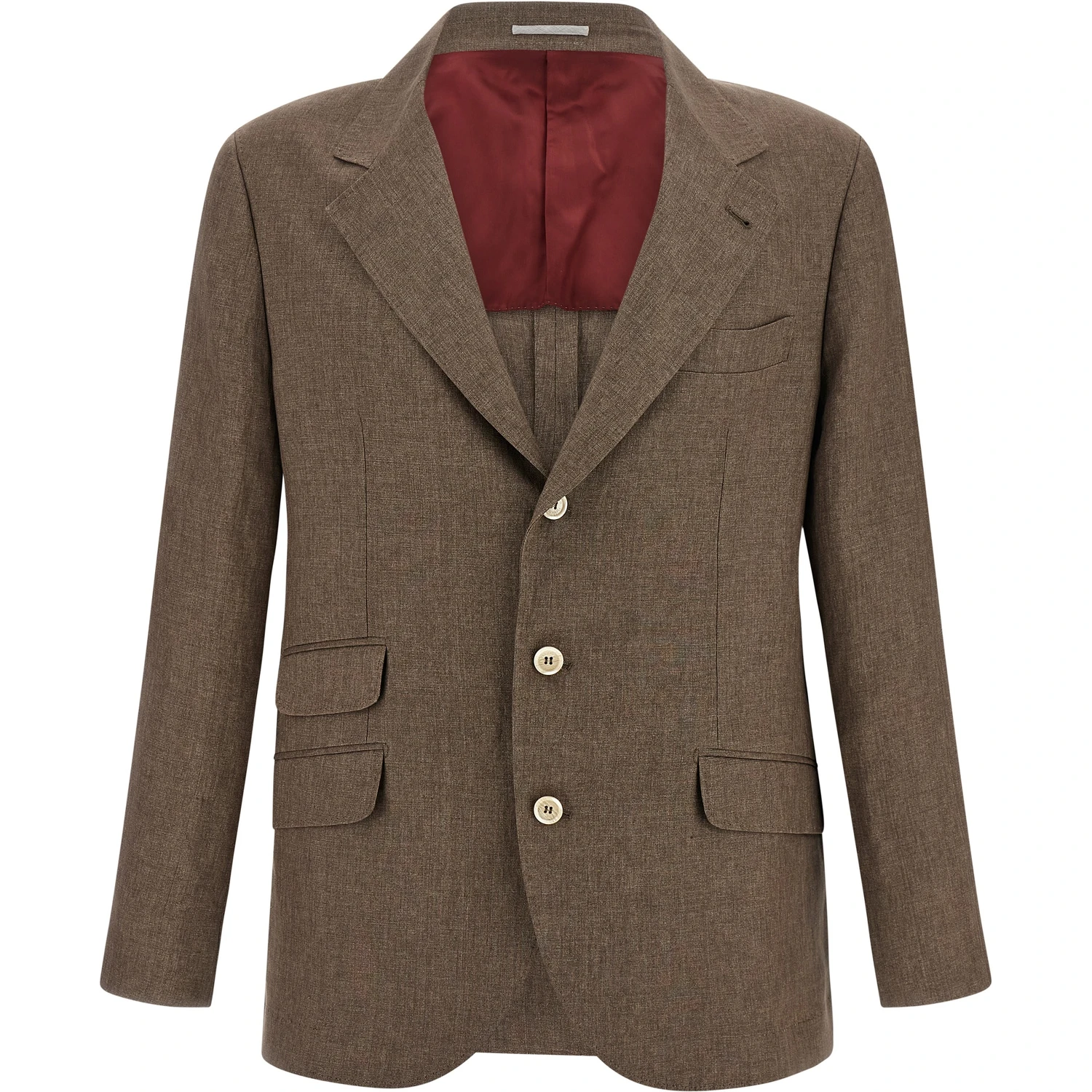 Brown Linen Blazer