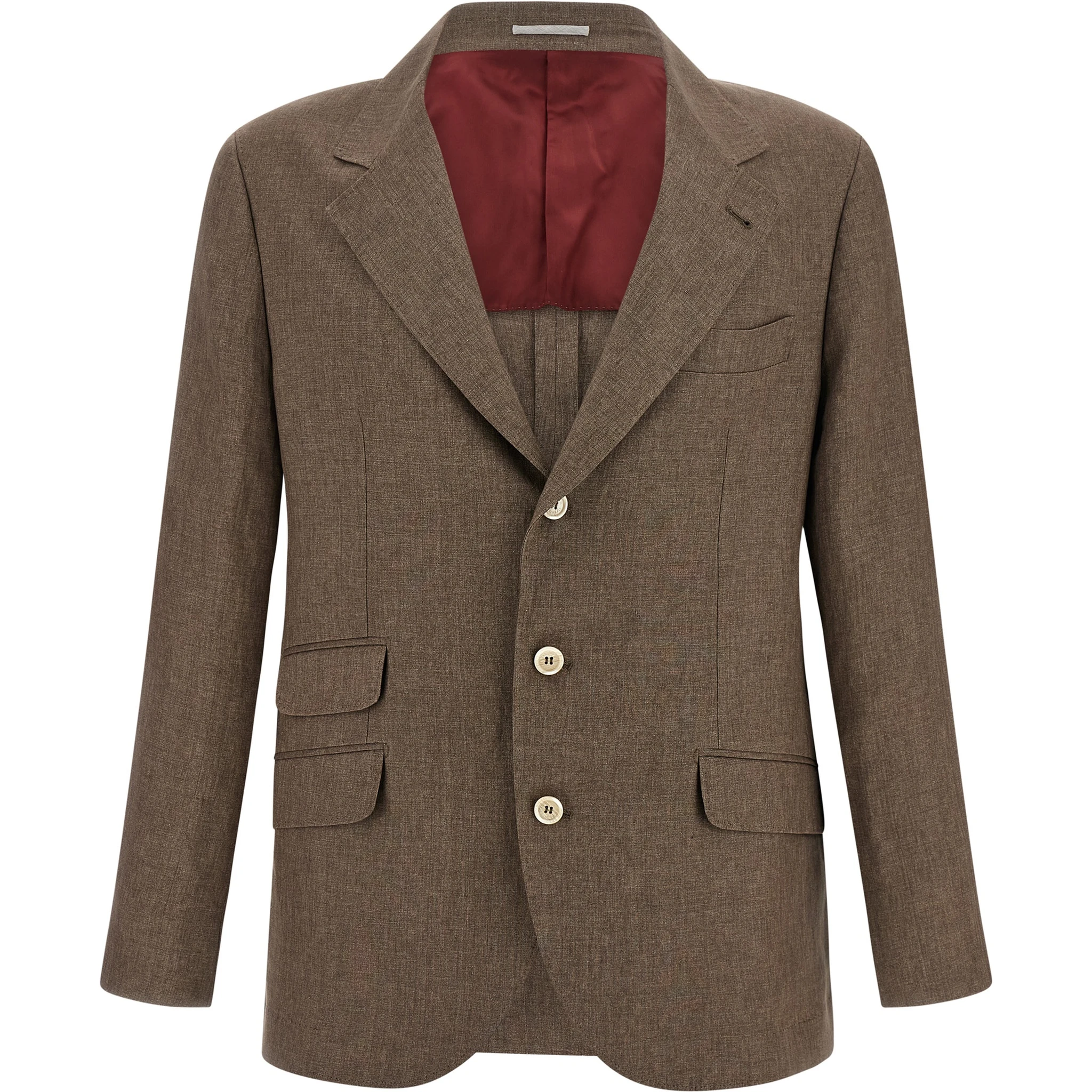 Brown Linen Blazer