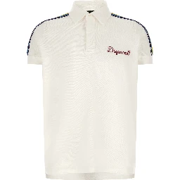 White Cotton Polo Shirt