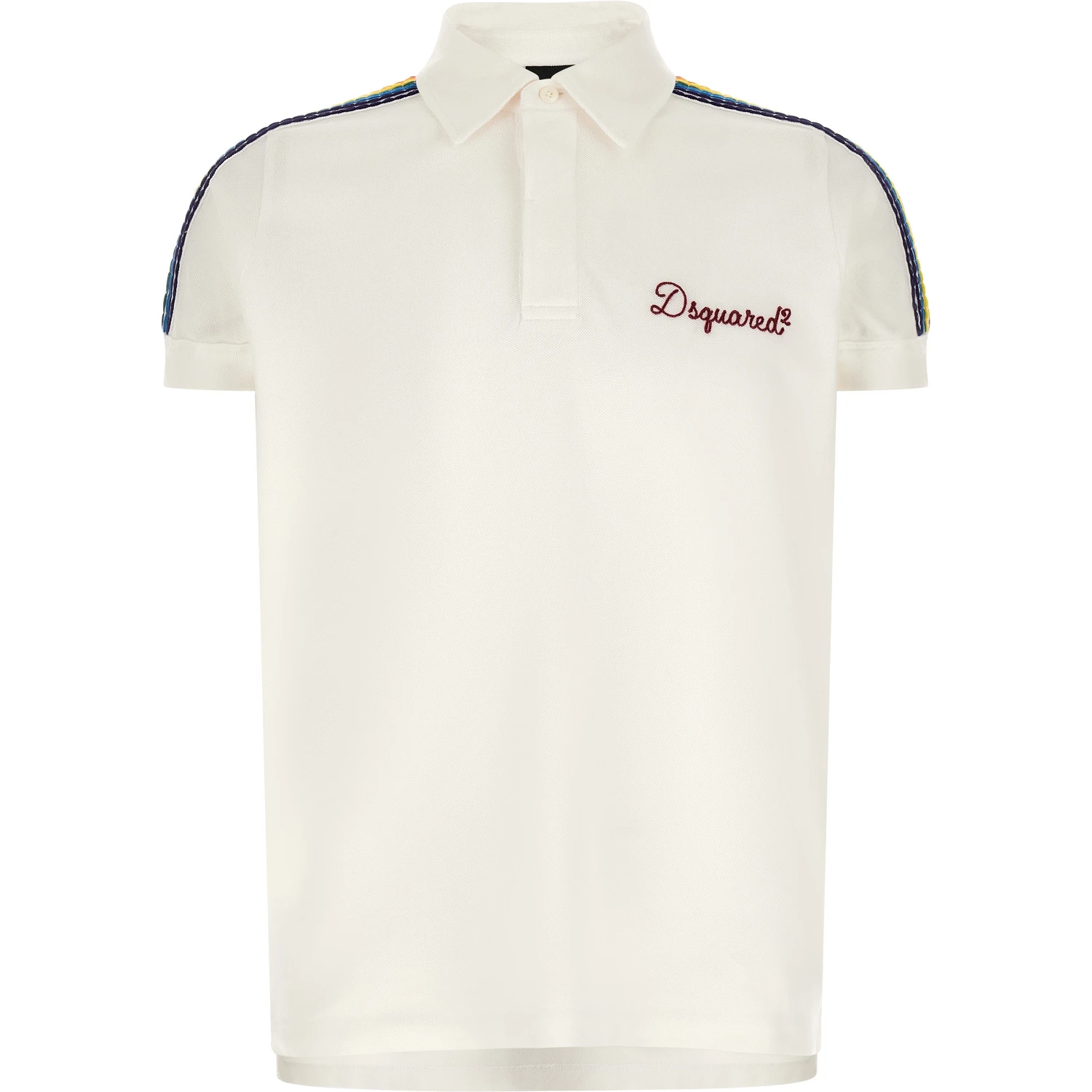 White Cotton Polo Shirt