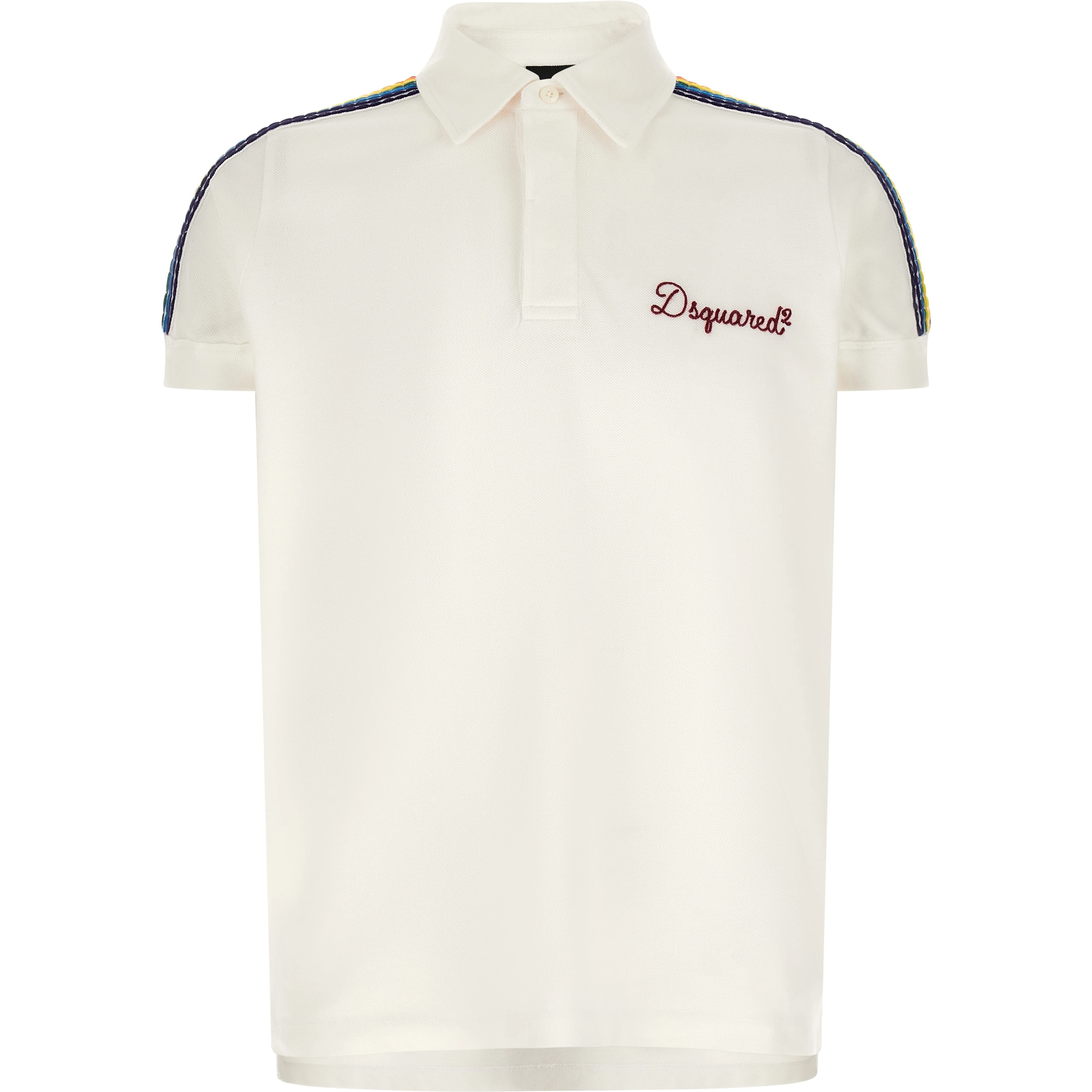 White Cotton Polo Shirt