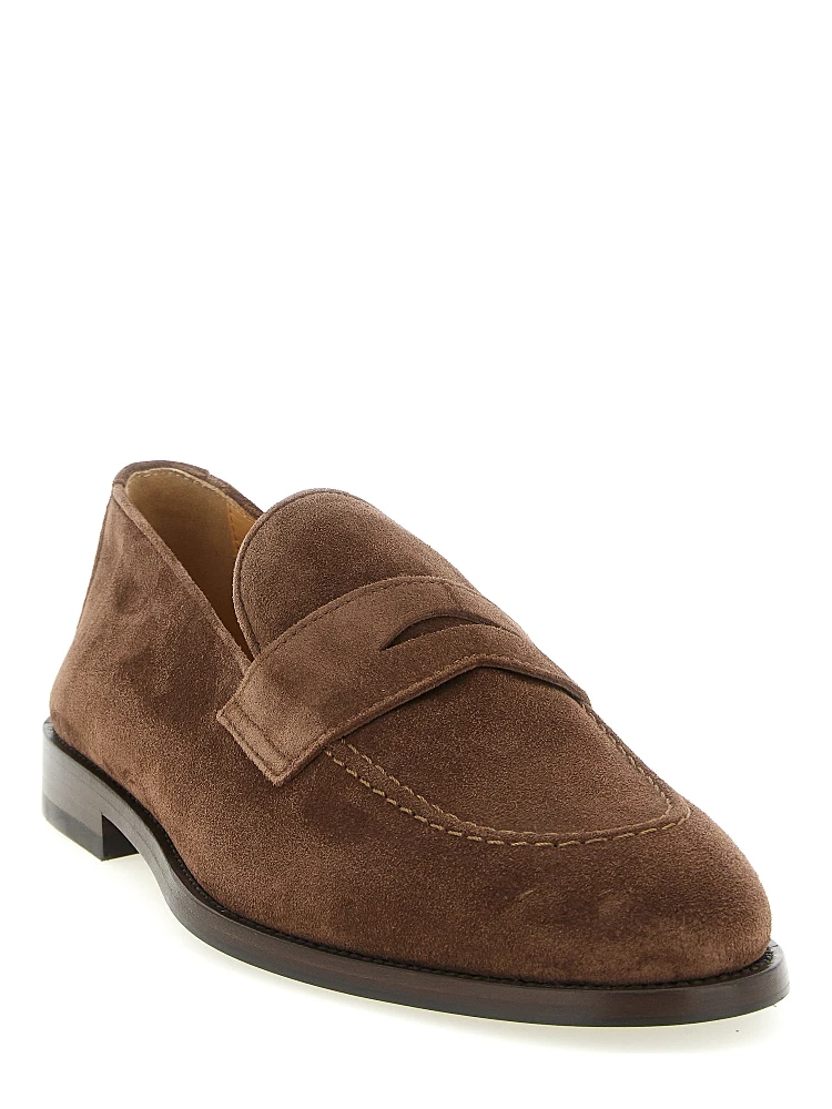 Brown Calfskin Slip-On Loafers alternative