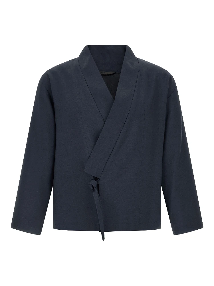 Blue Viscose Blazer