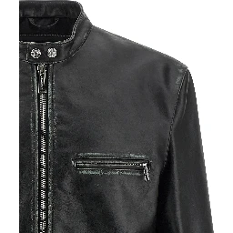 Black Leather Leather Jacket