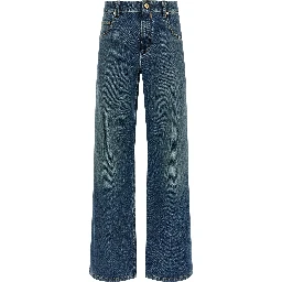 Blue Cotton Jeans Denim