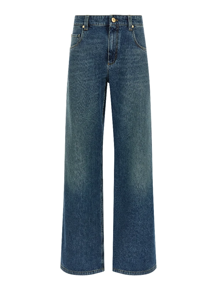 Blue Cotton Jeans Denim