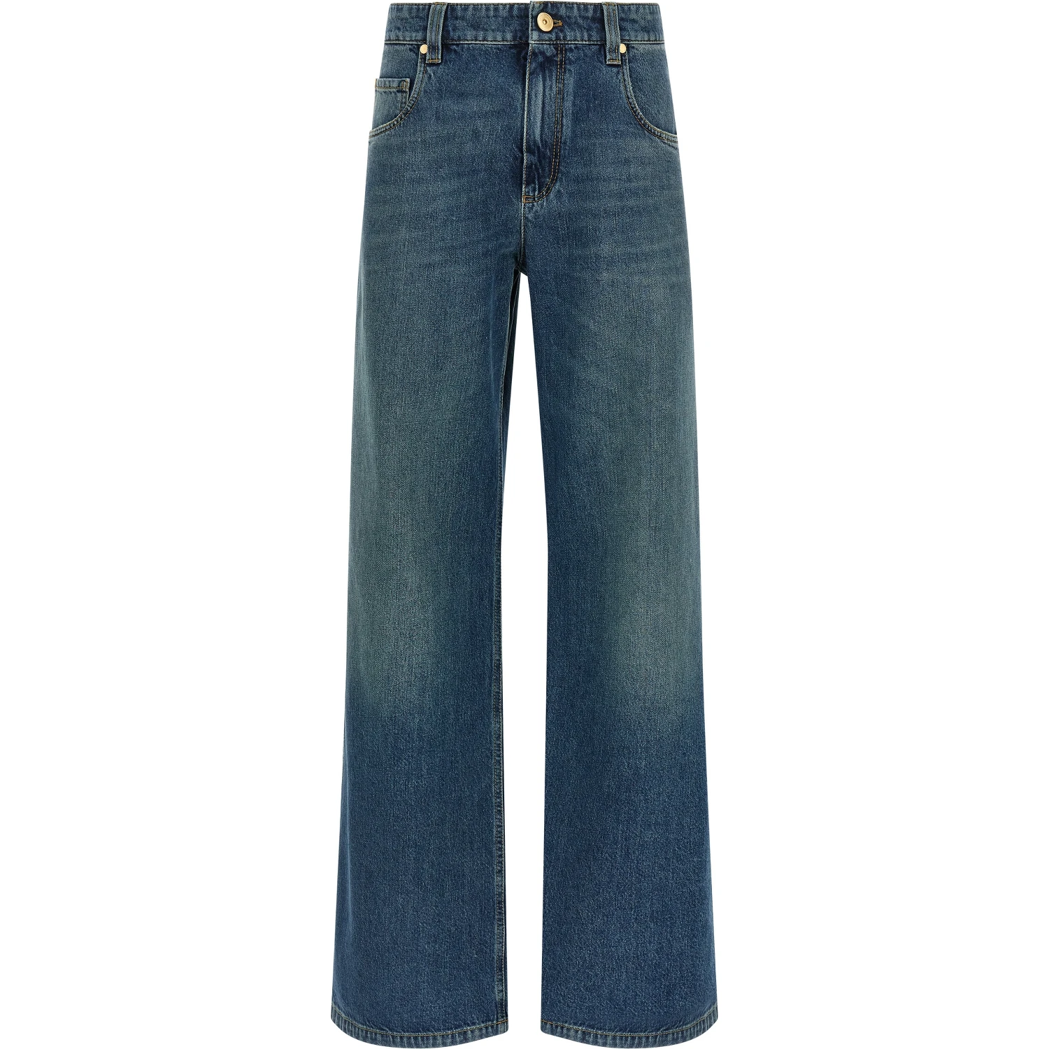 Blue Cotton Jeans Denim